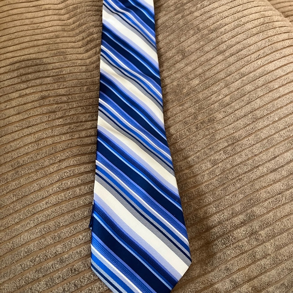 Blue Striped Men's Tie